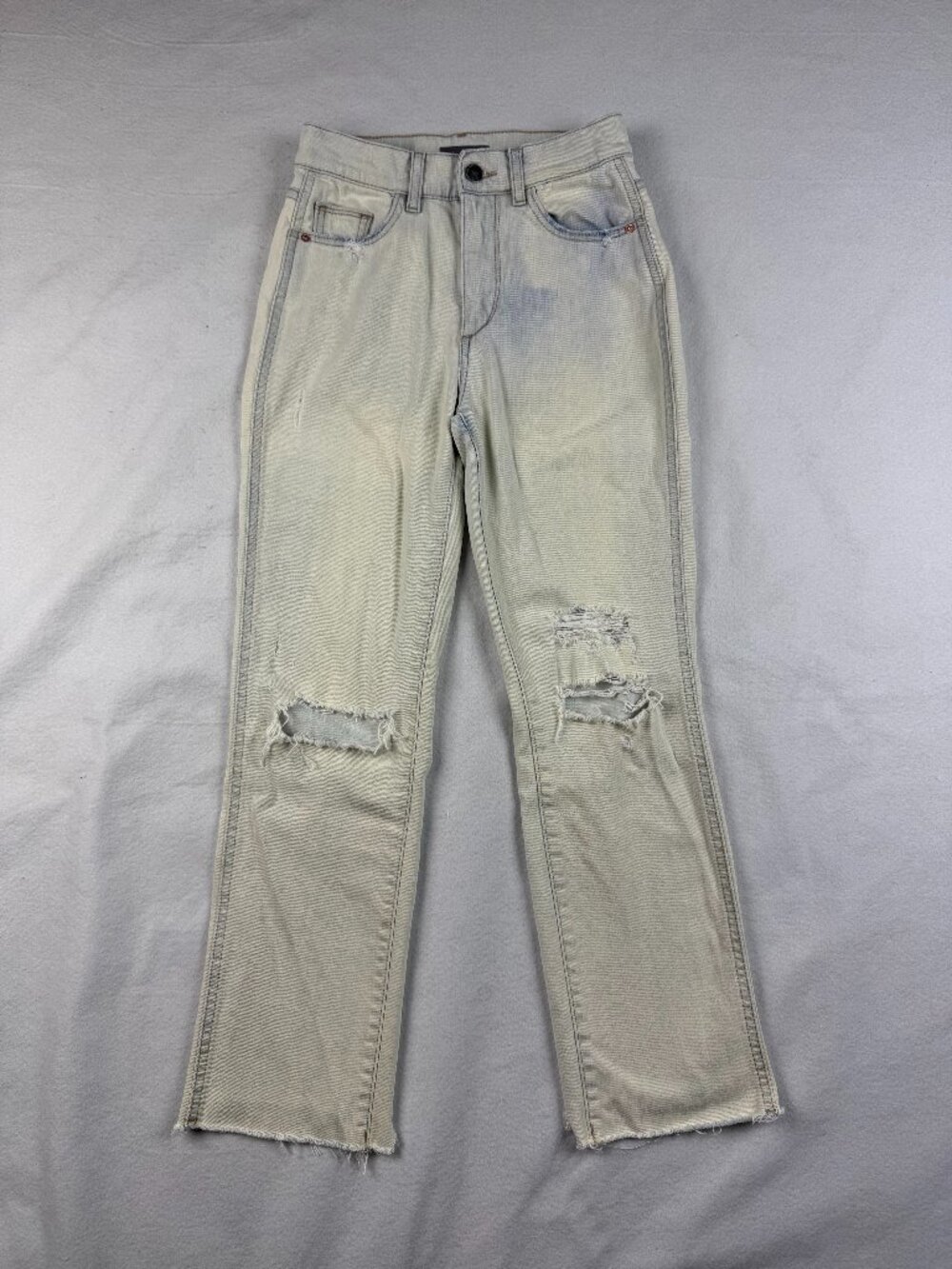 DL1961 Mara Ankle Distressed High Rise Straight Denim Size 24
